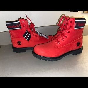 Red Timberland Boot
